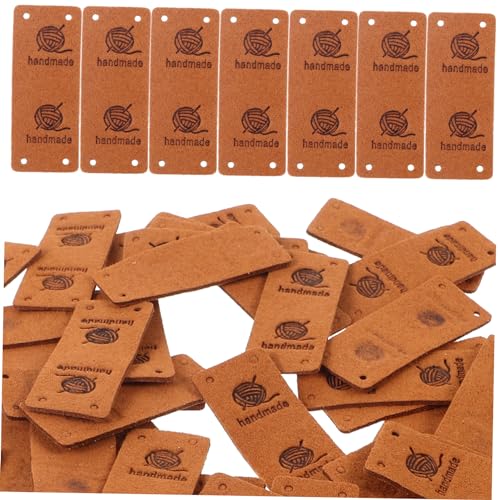 Homoyoyo 50stücke Handgefertigte Lederetiketten Für Nähen Häkeln Und Stricken Mit Vier Löchern Für Kleidung Und Accessoires Zum Beschriften Und Individuellen Anpassen Homoyoyo 50stücke Handgefertigte Lederetiketten Für Nähen Häkeln Und Stricken Mit Vier Löchern Für Kleidung Und Accessoires Zum Beschriften Und Individuellen Anpassen von Homoyoyo