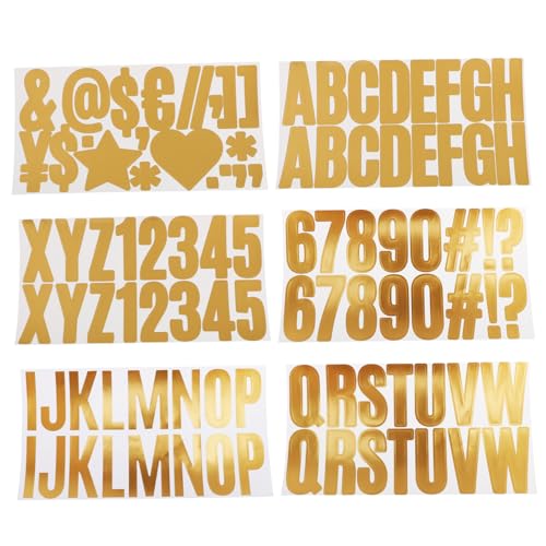 Homoyoyo 6 Blätter Wasserfeste Wetterbeständige Briefkasten zahlen Buchstaben aufkleber mit Elegantem Folienfinish Selbstklebend für Hausnummern Tür Scrapbooking Langlebig und Homoyoyo 6 Blätter Wasserfeste Wetterbeständige Briefkasten zahlen Buchstaben aufkleber mit Elegantem Folienfinish Selbstklebend für Hausnummern Tür Scrapbooking Langlebig und von Homoyoyo