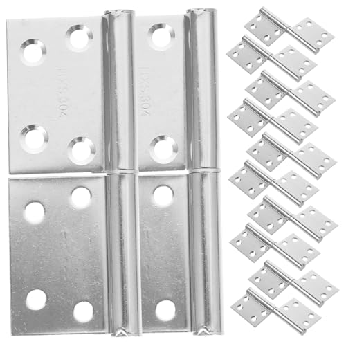 Homoyoyo 6 Paare Kleine Türbänder aus Edelstahl Abnehmbare Flaggenförmige Scharniere Rostfrei Verschleißfest Einfach zu Montieren für Holztüren im Haushalt Homoyoyo 6 Paare Kleine Türbänder aus Edelstahl Abnehmbare Flaggenförmige Scharniere Rostfrei Verschleißfest Einfach zu Montieren für Holztüren im Haushalt von Homoyoyo