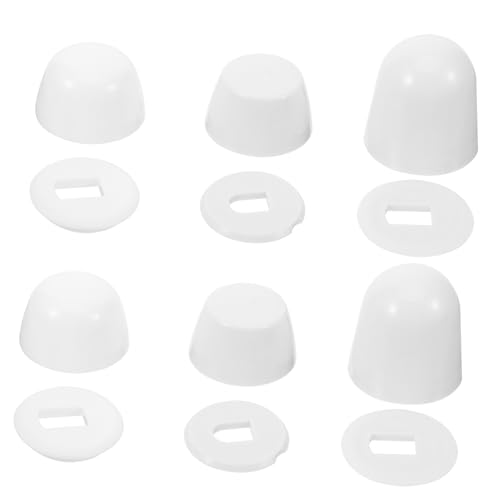 Homoyoyo 6 Paare Toilettenschrauben Abdeckkappen mit Unterlegscheiben Wc Schraubenabdeckungen Robuste Wc Befestigungsabdeckungen Korrosionsbeständig Einfache Montage für Badezimmer Homoyoyo 6 Paare Toilettenschrauben Abdeckkappen mit Unterlegscheiben Wc Schraubenabdeckungen Robuste Wc Befestigungsabdeckungen Korrosionsbeständig Einfache Montage für Badezimmer von Homoyoyo