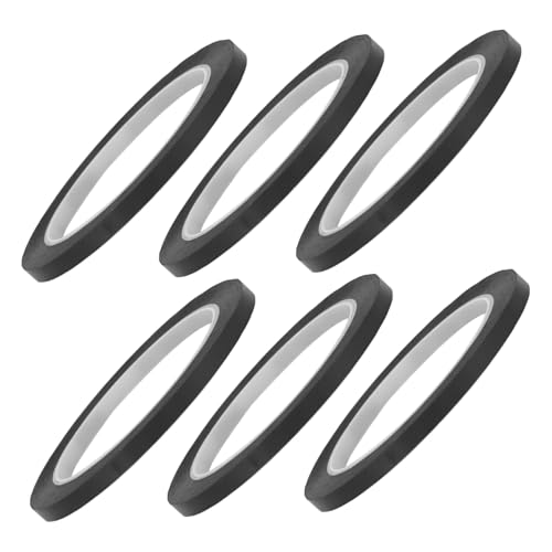 Homoyoyo 6 Rollen Weißes Pet isolierband Hitzebeständig und Flammhemmend Selbstklebendes Whiteboard markierband für Büro Identifikation und Trocken Abwischbare Positionierung von Homoyoyo