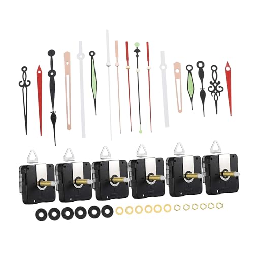 Homoyoyo 6 Sätze Teiliges Uhrwerk mit Hoher Kraft und Langer Quarzuhrwerk Ersatz für Wanduhr DIY Reparatur Inklusive Zeiger Zubehör Kompatibel mit Meisten Uhren Homoyoyo 6 Sätze Teiliges Uhrwerk mit Hoher Kraft und Langer Quarzuhrwerk Ersatz für Wanduhr DIY Reparatur Inklusive Zeiger Zubehör Kompatibel mit Meisten Uhren von Homoyoyo