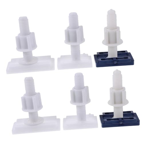 Homoyoyo 6 Sätze Toilettensitz Schrauben Wc Sitz Befestigung Rostfreie Kunststoff Ersatzteile Stabile Klodeckel Schrauben Einfache Montage für Gängige Toilettensitze Zufällige Farbe von Homoyoyo