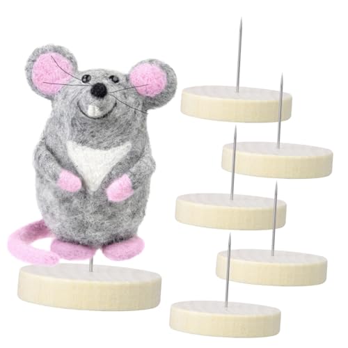 Homoyoyo 6 Satz Häkelpuppenständer Stabiler Holzsockel für Filzpuppe Display für Schreibtisch und Vitrine Haltenadel für Sicheren Halt Homoyoyo 6 Satz Häkelpuppenständer Stabiler Holzsockel für Filzpuppe Display für Schreibtisch und Vitrine Haltenadel für Sicheren Halt von Homoyoyo