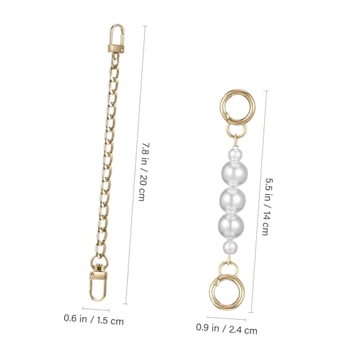 Homoyoyo 6 Stck Teiliges Perlenbesetztes Metallkette mit Haken für Damen Handtaschen Schultertaschen und Geldbörsen Langlebig Elegant Vielseitig Einsetzbar Stilvolle Purse Strap Homoyoyo 6 Stck Teiliges Perlenbesetztes Metallkette mit Haken für Damen Handtaschen Schultertaschen und Geldbörsen Langlebig Elegant Vielseitig Einsetzbar Stilvolle Purse Strap von Homoyoyo