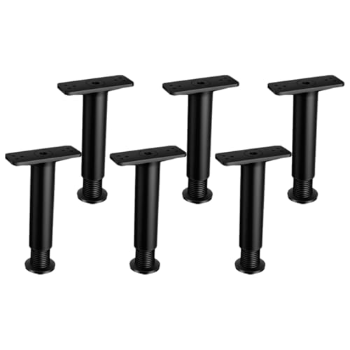 Homoyoyo 6stücke Bettbeine Ersatzmöbelbein Verstellbar Aus PVC Material Für Schrank Tisch Kommode Möbelbein Unterstützung von Homoyoyo