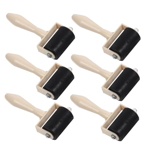 Homoyoyo 6stücke Druckwalzen Für Junge Mädchen Klebewalze Für Holzarbeiten Farbwalze Für Ölgemälde Druckwerkzeug Für Kunsthandwerk Walze Zum Basteln von Homoyoyo