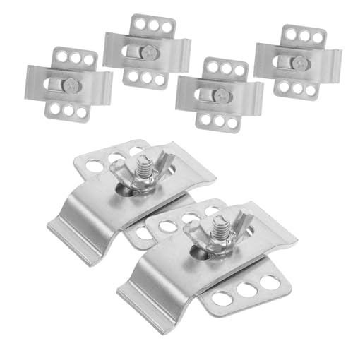 Homoyoyo 6 Stück Hardware Befestigungselemente Spülbeckenhalterung Küchenspülenhalterungen Epoxid Spülbecken Befestigungsclips Unterbau Spülbeckenclips Hochleistungs von Homoyoyo