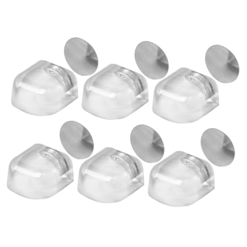 Homoyoyo 6 Stück Magnetische Türstopper Selbstklebend Transparent Silikon Türpuffer Ohne Bohren Bodenschutz Stoßdämpfend Für Zuhause Büro von Homoyoyo
