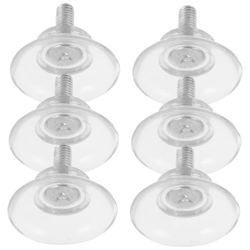 Homoyoyo 6 Stück PVC Saugnäpfe mit Schraubgewinde Starke Transparente Haken für Badezimmer Fenster und Autos Wiederverwendbar und Leicht zu Entfernen für Vielseitige Anwendungen Homoyoyo 6 Stück PVC Saugnäpfe mit Schraubgewinde Starke Transparente Haken für Badezimmer Fenster und Autos Wiederverwendbar und Leicht zu Entfernen für Vielseitige Anwendungen von Homoyoyo