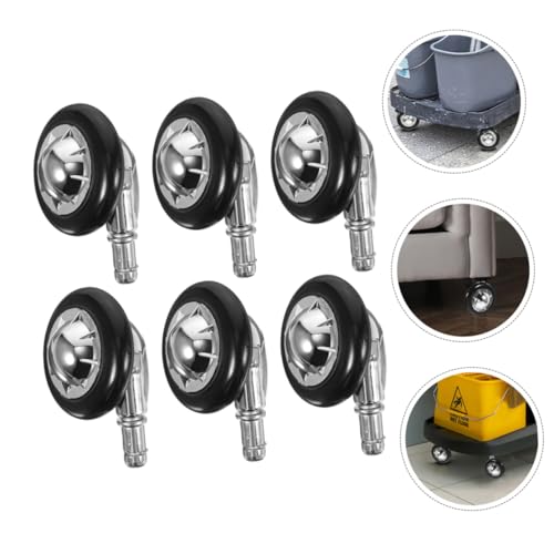 Homoyoyo 6 Stück Schwerlast Bürostuhl Leise PVC Aluminium Ersatzräder für Schreibtischstuhl Teppich Laminat Fliesen Kratzfrei Robust und Langlebig Homoyoyo 6 Stück Schwerlast Bürostuhl Leise PVC Aluminium Ersatzräder für Schreibtischstuhl Teppich Laminat Fliesen Kratzfrei Robust und Langlebig von Homoyoyo