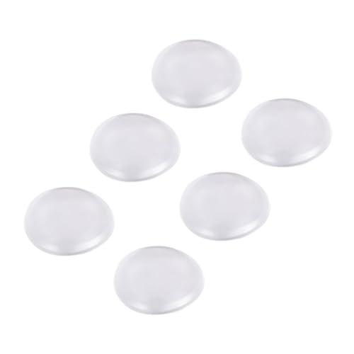 Homoyoyo 6 Stück Selbstklebende Türstopper aus Transparentem Silikon Wand Türklinkenschutz Geräuschdämpfend Weich Ø Schutz für Glatte Oberflächen Wie Türen Schränke Möbel von Homoyoyo