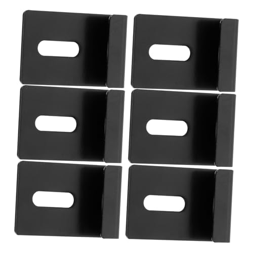Homoyoyo 6 Stück Teiliges Edelstahl Spiegelhalter Glas Halterung Wandmontage Clips für Badezimmer Schlafzimmer Vielseitig Einsetzbar Rostfrei Modern Gestaltet von Homoyoyo