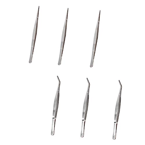 Homoyoyo 6 Stück Teiliges Gartentool Edelstahl Dicke Sukkulenten zangen Gerade und Gebogen für Umpflanzen von Bonsai Gemüse Blumen und Kleinen Pflanzen Langlebig und Praktisch Homoyoyo 6 Stück Teiliges Gartentool Edelstahl Dicke Sukkulenten zangen Gerade und Gebogen für Umpflanzen von Bonsai Gemüse Blumen und Kleinen Pflanzen Langlebig und Praktisch von Homoyoyo