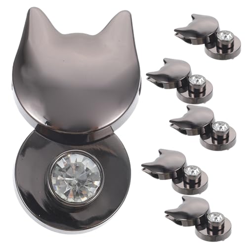 Homoyoyo 6 Stück Teiliges Katzenschloss Bag Locks aus Edelstahl Drehbarer Verschluss für Handtaschen Crossbody Schultertaschen Robust Leicht Dekorativ Einfache Montage Vielseitig von Homoyoyo