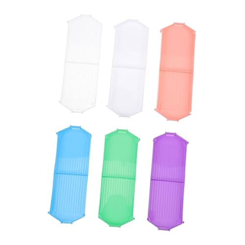 Homoyoyo 6 Stück Teiliges Kunststoff Sortier Tablett für DIY Diamantbilder Große Aufbewahrungsschalen für Perlen und Strasssteine Robustes Organizer Tablett für Bastelarbeiten und von Homoyoyo