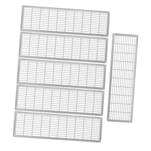 Homoyoyo 6 Stück Teiliges Kunststoff lüftungsgitter für Kleiderschrank Rechteckige Luftzirkulation Atmungsaktiv Geruchsdicht Feuchtigkeits Hitzeschutz für Schrank und Schuhschrank von Homoyoyo