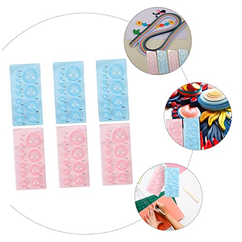 Homoyoyo 6 Stück Teiliges Paper Quilling Werkzeug Halbkuppel Papier Rolling Mold Leichte Kompakte Blaue Rote Stereoskopische Formen für DIY Papierkunst und Bastelprojekte Homoyoyo 6 Stück Teiliges Paper Quilling Werkzeug Halbkuppel Papier Rolling Mold Leichte Kompakte Blaue Rote Stereoskopische Formen für DIY Papierkunst und Bastelprojekte von Homoyoyo