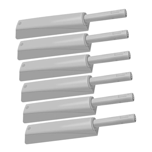 Homoyoyo 6 Stück Teiliges Push To Open System für Möbel mit Magnetischem Türriegel Druckbetätigter Schrankverschluss für Kleiderschränke Einfache Montage Schwere Ausführung Graue Farbe von Homoyoyo