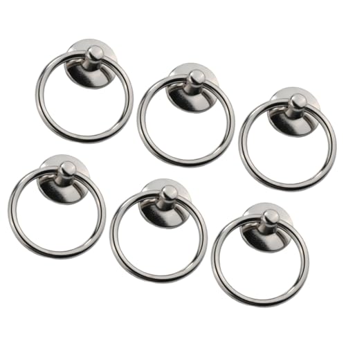 Homoyoyo 6 Stück Teiliges Runde Türgriffe Einzelnes Bohrloch Silberner Retro ringgriff für Schrank Kommode Schublade Kleiderschrank Einfach zu Montieren Langlebig und Dekorativ Homoyoyo 6 Stück Teiliges Runde Türgriffe Einzelnes Bohrloch Silberner Retro ringgriff für Schrank Kommode Schublade Kleiderschrank Einfach zu Montieren Langlebig und Dekorativ von Homoyoyo
