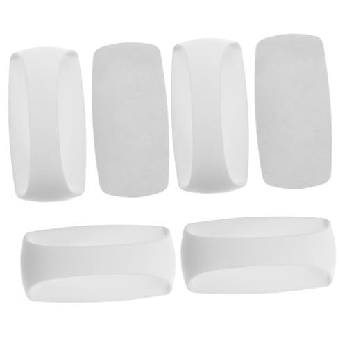 Homoyoyo 6 Stück Teiliges Selbstklebendes Griffset für Küchenschränke und Bohrfreie Montage Kratzfeste Weiße Möbelgriffe für Fenster Glasschiebe Terrassentüren Einfache Handhabung von Homoyoyo