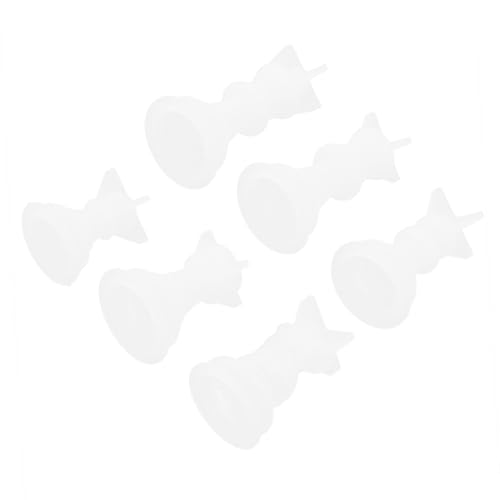 Homoyoyo 6 Stück Teiliges Silikon Chess Piece Mold für DIY Aromatherapie Kerzen Handgefertigte Bastelformen Ornament Gießform Hochwertige Bruchfeste Silikonform für Kreative Dekorationen von Homoyoyo