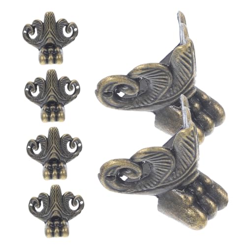 Homoyoyo 6 Stück Teiliges Vintage Füße Retro Eckenschutz Stabile Basis Füße Dekorative Möbelbeine für Holzboxen Schmuckkästen Kommoden Einfache Montage Vielseitig Kompatibel Homoyoyo 6 Stück Teiliges Vintage Füße Retro Eckenschutz Stabile Basis Füße Dekorative Möbelbeine für Holzboxen Schmuckkästen Kommoden Einfache Montage Vielseitig Kompatibel von Homoyoyo
