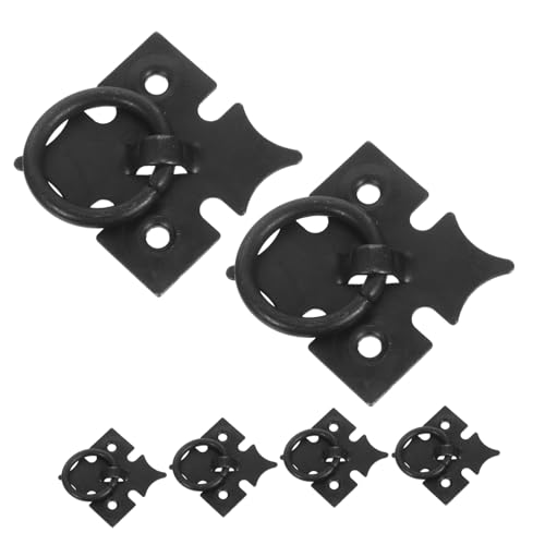Homoyoyo 6 Stück Teiliges Vintage Metall Schubladengriffe im Retro Chinesischen Stil Schwarze Eisen Ringgriffe Dekorative Einzel Loch Möbelbeschläge für Kommoden Kleiderschränke und Homoyoyo 6 Stück Teiliges Vintage Metall Schubladengriffe im Retro Chinesischen Stil Schwarze Eisen Ringgriffe Dekorative Einzel Loch Möbelbeschläge für Kommoden Kleiderschränke und von Homoyoyo