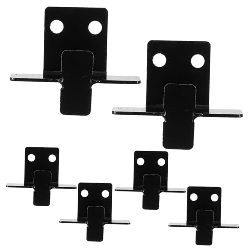 Homoyoyo 6 Stück Teiliges Wandhalterung aus Rostfreiem Stahl mit Doppellöchrigen Haken Schwere Wandbefestigung für Fliesen und Spiegelhalter Stabile Wandaufhängung für Vielseitige von Homoyoyo