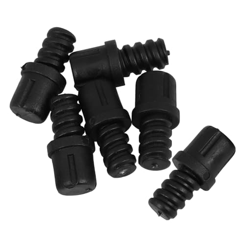 Homoyoyo 6 Stück Toilettenbürste Ersatz Gewindeadapter Teiliges Kunststoff Gewindeverbindung Schraubadapter für Wc Bürstenstiele Langlebig Einfach zu Montieren Vielseitig für Badezimmer von Homoyoyo