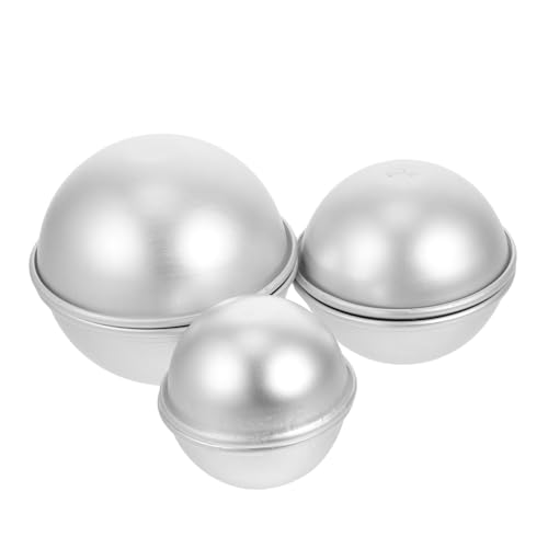 Homoyoyo 6 Stück handgemachte Seifenform DIY -Seifenform Zubehör für die Herstellung von Badekugeln Badekugel-Bastelformen Form für Badesalzkugeln Kugel backform Aluminiumlegierung Silber Homoyoyo 6 Stück handgemachte Seifenform DIY -Seifenform Zubehör für die Herstellung von Badekugeln Badekugel-Bastelformen Form für Badesalzkugeln Kugel backform Aluminiumlegierung Silber von Homoyoyo