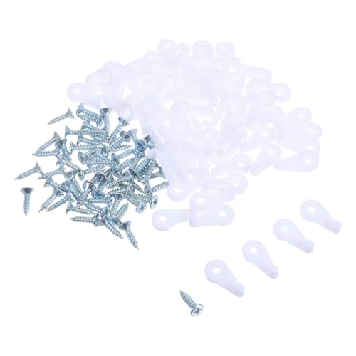 Homoyoyo 60 Stück Teiliges Spiegelhalter Schrauben Milchige Kunststoff-glasspiegelhalterclips für Stabile Sichere Befestigung von Rahmenlosen Spiegeln an Schränken und Türen Wackelfreie Homoyoyo 60 Stück Teiliges Spiegelhalter Schrauben Milchige Kunststoff-glasspiegelhalterclips für Stabile Sichere Befestigung von Rahmenlosen Spiegeln an Schränken und Türen Wackelfreie von Homoyoyo