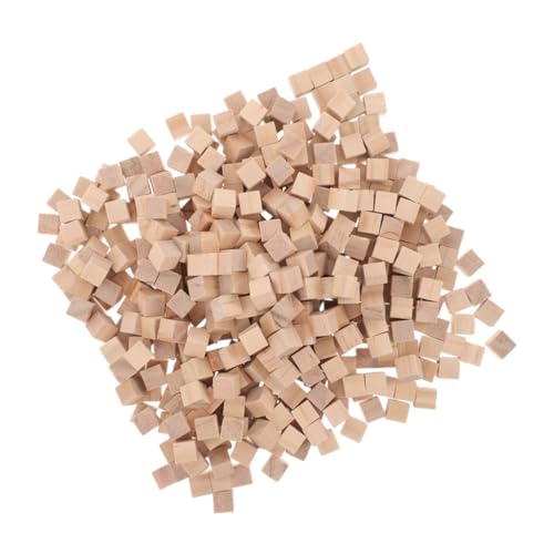 Homoyoyo 600 Stück Holzklötzchen Natur Blanko Würfel zum Basteln Malen DIY Holzklötzchen für Frühe Bildung Originelles Gestalten und Puzzle Projekte von Homoyoyo