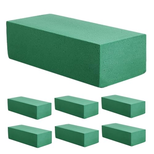 Homoyoyo 7 Stück Teiliges Grünes Floral Block Trocken Verwendbar Hochabsorbierender Blumensteckschaum für Frische und Künstliche Blumen Einfache Formgebung für Hochzeits und Homoyoyo 7 Stück Teiliges Grünes Floral Block Trocken Verwendbar Hochabsorbierender Blumensteckschaum für Frische und Künstliche Blumen Einfache Formgebung für Hochzeits und von Homoyoyo