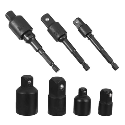 Homoyoyo 7 Stück Teiliges Steckschlüssel Adapter Set aus Stahl mit Verlängerungen und Reduzierstücken Magnetisch Gesicherte Stecknüsse für Akkuschrauber Robustes Werkzeug für Homoyoyo 7 Stück Teiliges Steckschlüssel Adapter Set aus Stahl mit Verlängerungen und Reduzierstücken Magnetisch Gesicherte Stecknüsse für Akkuschrauber Robustes Werkzeug für von Homoyoyo