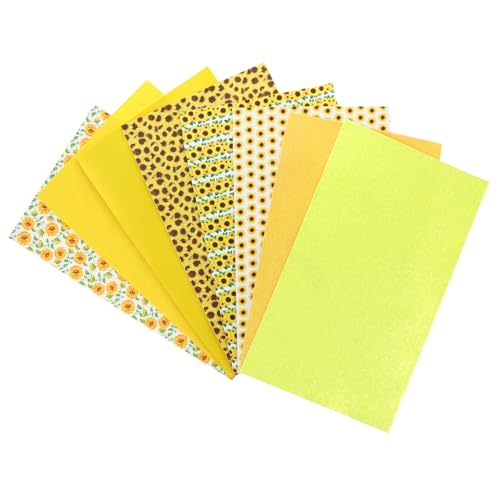 Homoyoyo 8 Blatt Teiliges DIY Lederbastelset mit Sonnenblumenmuster Zuschneidbare Lederblätter für Ohrringherstellung Schmuckzubehör Vielseitig für Armbänder und Kartenhalter Geeignet Homoyoyo 8 Blatt Teiliges DIY Lederbastelset mit Sonnenblumenmuster Zuschneidbare Lederblätter für Ohrringherstellung Schmuckzubehör Vielseitig für Armbänder und Kartenhalter Geeignet von Homoyoyo