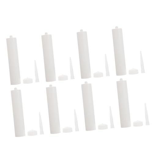Homoyoyo 8 Sätze Teiliges Nachfüllbare Kunststoff kartuschen für Dichtstoffe Weiß Leere Glas kleberöhren Robust Bruchsicher Für Türen Fenster Küche Bad Fugenfüllung Homoyoyo 8 Sätze Teiliges Nachfüllbare Kunststoff kartuschen für Dichtstoffe Weiß Leere Glas kleberöhren Robust Bruchsicher Für Türen Fenster Küche Bad Fugenfüllung von Homoyoyo