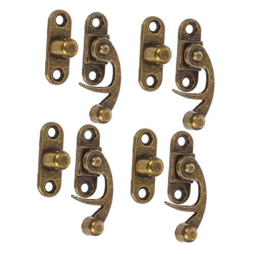 Homoyoyo 8 Stück Teiliges Hasp Schloss aus Zinklegierung Bull Horn Design Retro Schmuckkasten Schloss Links Rechts Verschluss für Holzboxen und Geschenkboxen Langlebige Kistenbeschläge Homoyoyo 8 Stück Teiliges Hasp Schloss aus Zinklegierung Bull Horn Design Retro Schmuckkasten Schloss Links Rechts Verschluss für Holzboxen und Geschenkboxen Langlebige Kistenbeschläge von Homoyoyo