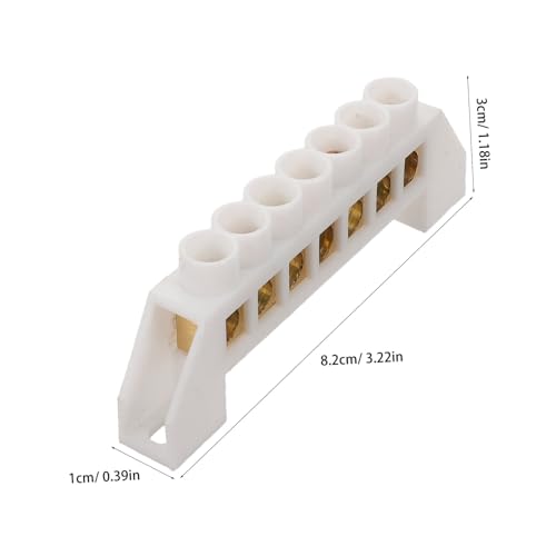 Homoyoyo 8 Stück Teiliges Kupfer Anschlussklemmen Brückenbusklemme mit Schraubanschluss Hohe Leitfähigkeit Robuste Bauweise Einfache Montage Geeignet für Auto Boot Elektroverteiler von Homoyoyo