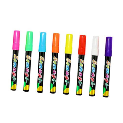 Homoyoyo 8 Stück Teiliges LED Fluoreszenzboard Marker Abwischbare Whiteboard Marker Stifte Geruchslose Flüssigkreide Stifte für Flache Spitze Langlebig und Leicht zu Reinigen für Tafel Homoyoyo 8 Stück Teiliges LED Fluoreszenzboard Marker Abwischbare Whiteboard Marker Stifte Geruchslose Flüssigkreide Stifte für Flache Spitze Langlebig und Leicht zu Reinigen für Tafel von Homoyoyo