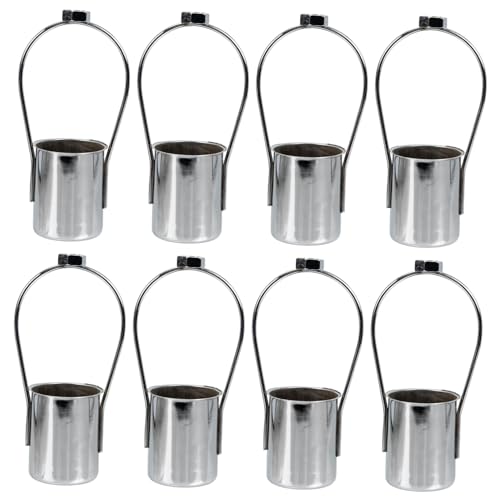 Homoyoyo 8 Stück Teiliges Lampenschirmring aus Robustem Eisen Abnehmbarer Lampenhalter für DIY Lampenfassungen Kompatibel mit Deckenlampen und Kronleuchtern Langlebig und Sicher von Homoyoyo