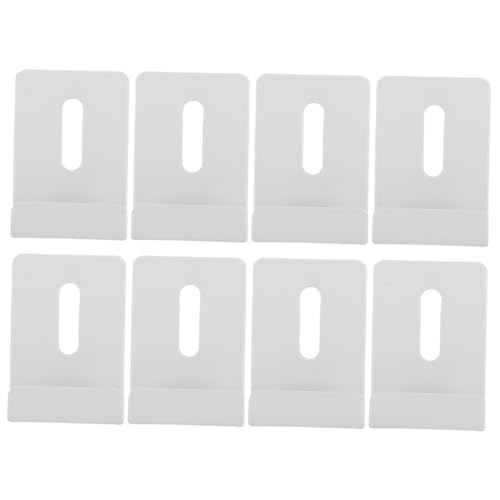 Homoyoyo 8 Stück Teiliges Spiegelklammern aus Metall Quadratische Glashalter für Badezimmerspiegel Schnelle Montage Platzsparend Geeignet für Glas mirror hanging kit in Bad Hotel von Homoyoyo