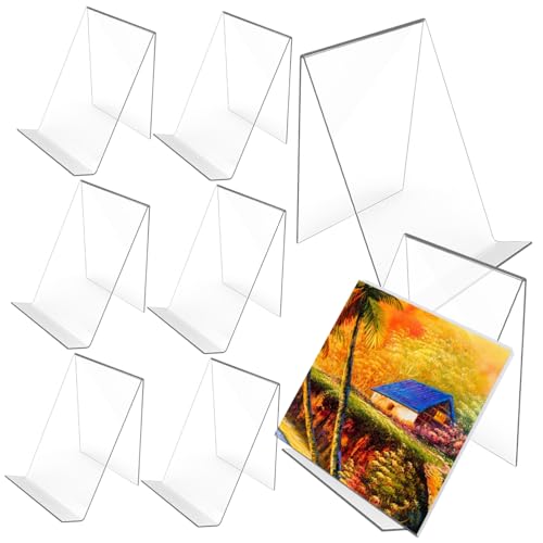 Homoyoyo 8 Stück Teiliges Transparentes Acryl Buchständer Robuster Klarer Pamphlets Stand Vielseitiger Schreibtisch Organizer für Büro Magazinhalter und Regal Kratzfest und Einfach zu von Homoyoyo