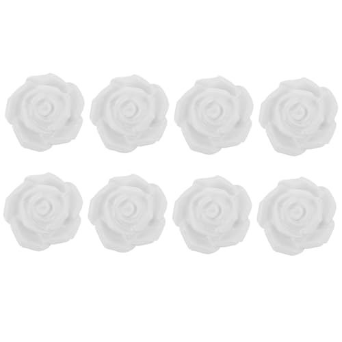 Homoyoyo 8 Stück Teiliges Weiße Keramik griffe Rosenform Retro Vintage Schrank Türknöpfe mit Schrauben für Küchenmöbel Kleiderschrank Garderobe Einfache Montage Homoyoyo 8 Stück Teiliges Weiße Keramik griffe Rosenform Retro Vintage Schrank Türknöpfe mit Schrauben für Küchenmöbel Kleiderschrank Garderobe Einfache Montage von Homoyoyo