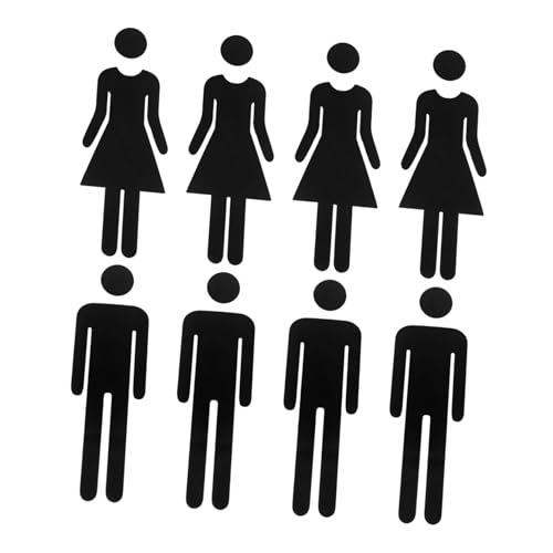 Homoyoyo 8 Stück Toilettenschilder Für Toiletten Männliche Und Weibliche Badezimmerschilder Toilettenschild Dekoration Wc Schild Für Badezimmer Türschilder Für Badezimmer von Homoyoyo