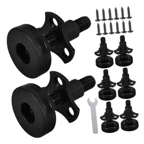 Homoyoyo 8 Stück Verstellbare Möbel Tischbeine Teiliges mit Schrauben und Schlüssel Robuste Höhenverstellbare Ausgleichsfüße für Arbeitstisch Schreibtisch und Wohnmöbel Einfache Montage von Homoyoyo