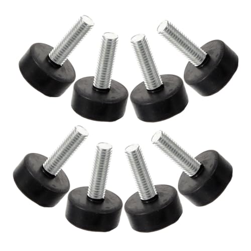 Homoyoyo 8 Stück Verstellbare Möbelbeine Teiliges mit Gummifüßen Stoßdämpfend rutschfest Schraubbar Schwere für Schränke Tische Stühle Einfache Montage und Höhenanpassung von Homoyoyo