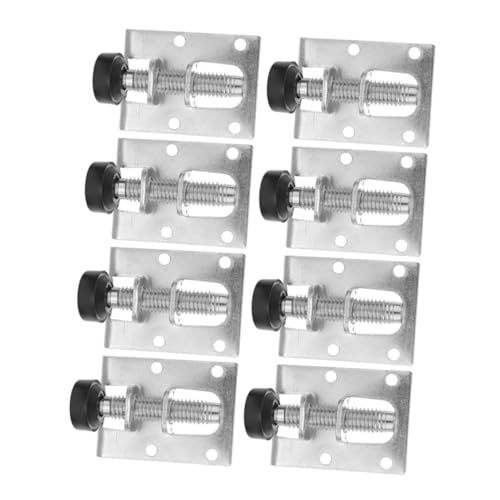 Homoyoyo 8 Stück Verstellbare Möbelfüße aus Stahl mit Anti rutsch Pads Höhenverstellbare Nivellierfüße für Schränke Sideboards und Werkbänke Kratzfest und Einfach Montierbar S von Homoyoyo