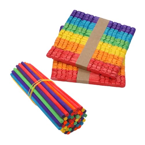 Homoyoyo 80 Stück Teiliges Buntes Holzstäbchen Eis Basteln und DIY Stabile Glatte Popsicle Stiele für Kinderhandwerk Kreative Modelle und Unterrichtsmaterialien Homoyoyo 80 Stück Teiliges Buntes Holzstäbchen Eis Basteln und DIY Stabile Glatte Popsicle Stiele für Kinderhandwerk Kreative Modelle und Unterrichtsmaterialien von Homoyoyo