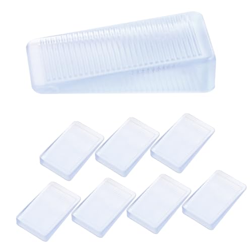 Homoyoyo 8stücke Multifunktionale Möbelkeile Transparente Türstopper Und Möbelunterleger Für Unebene Böden rutschfest Geruchsfreies Material Einfach Zu Verwenden Für Tische Und von Homoyoyo